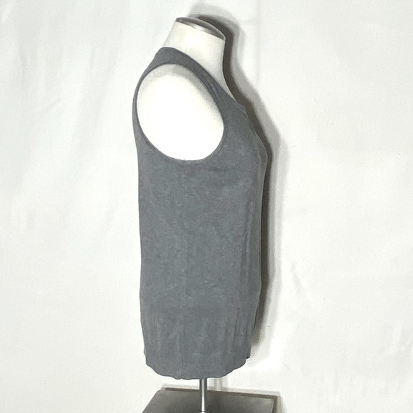 Jacob Grey Knit Sleeveless Top With Keyhole Detail M - Picture 5 of 12